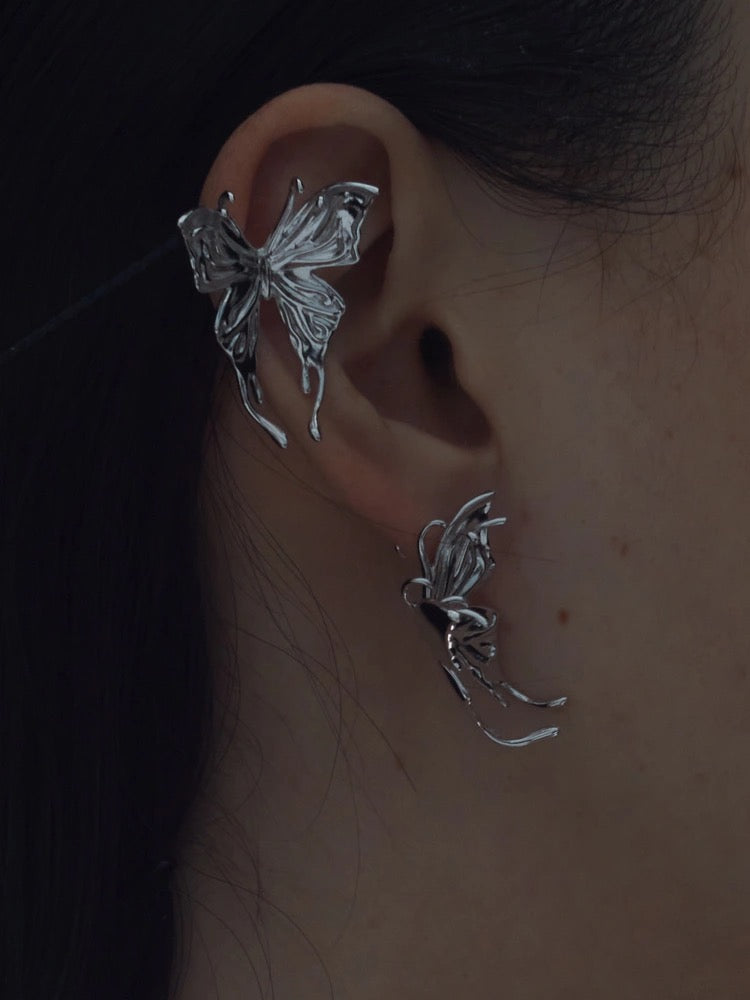 Liquid Butterfly Ear Clip