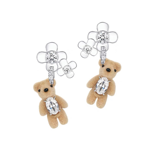 Paradise / Mini Bear FlowerEarrings