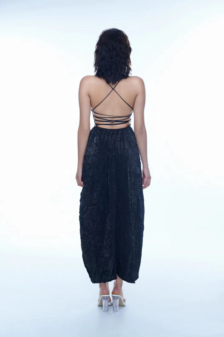 Backless Sparkling Slip Long Dress