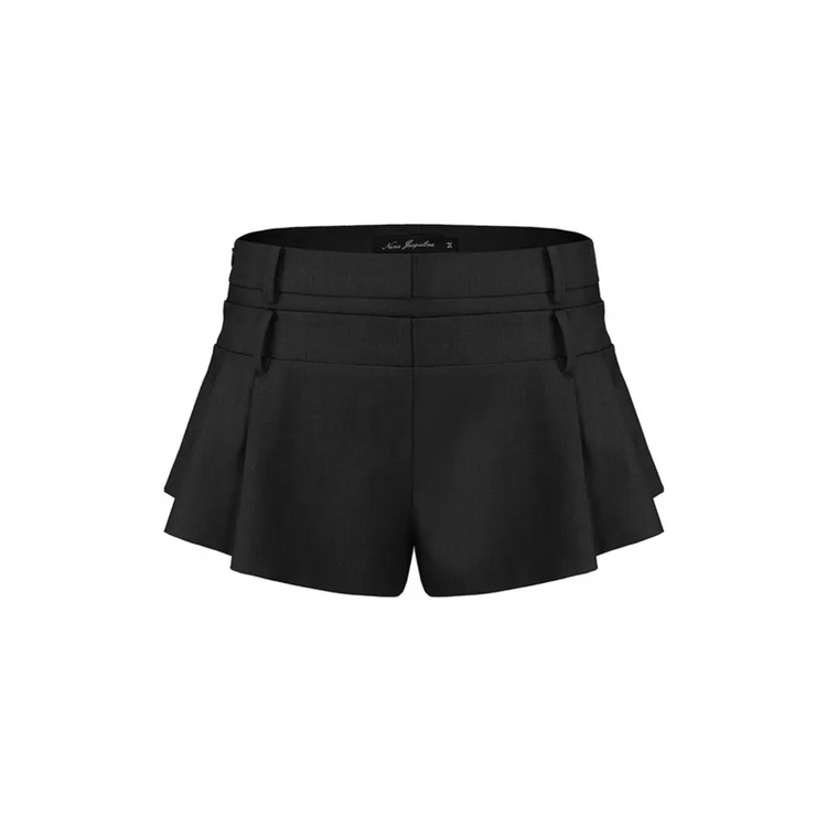 Loose Pleated Tailored Shorts