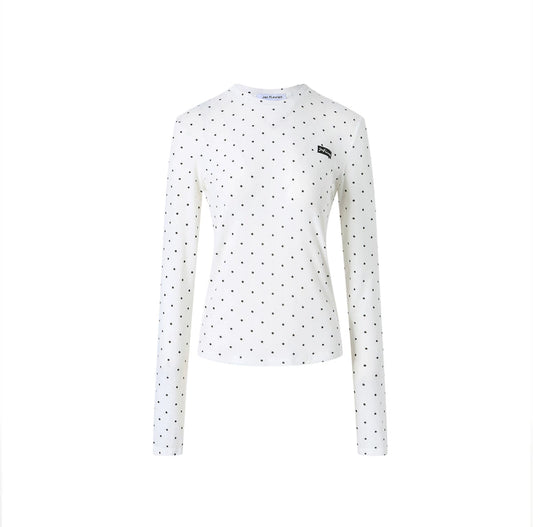 Polka Dot Long-sleeve Top