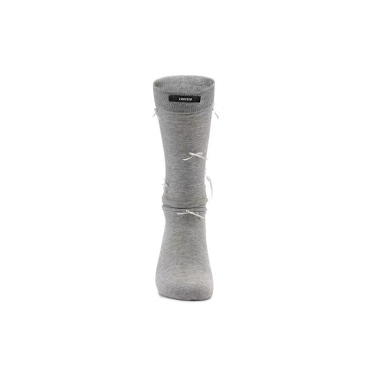 Mid-Calf Ballet-Style Bow Socks