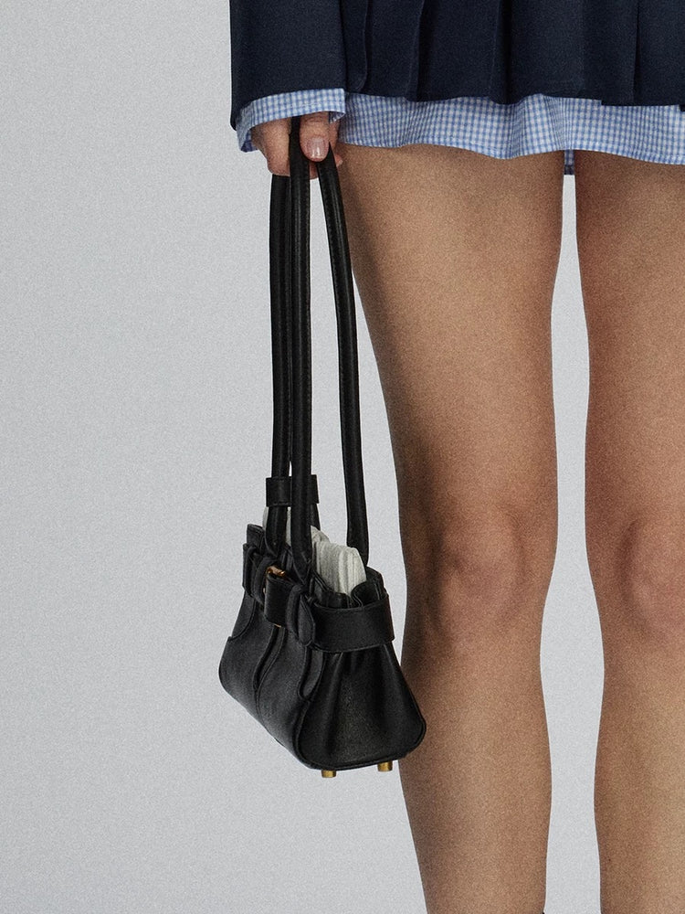 Double-Waistband Belt Shoulder Bag