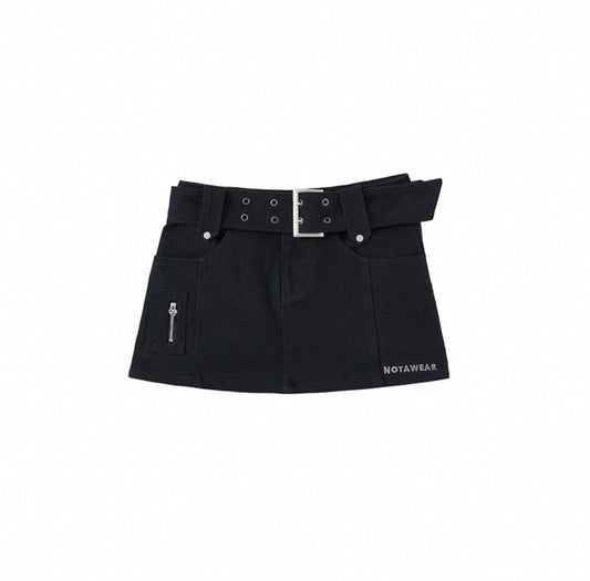 Black Cat - Stretch Denim Skirt