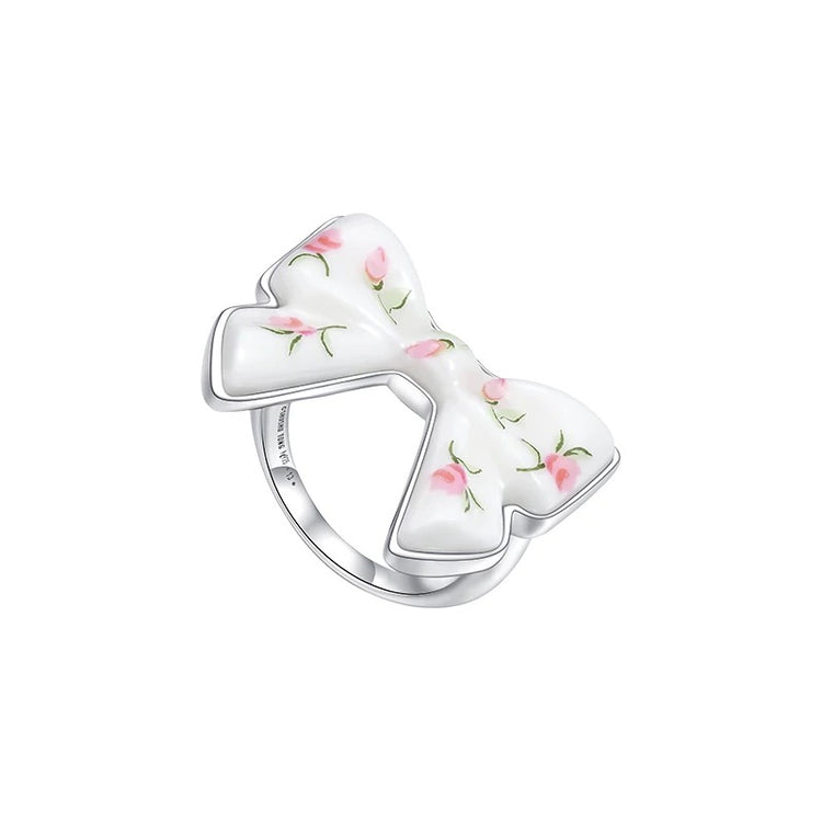 Ceramics Bowknot Ring