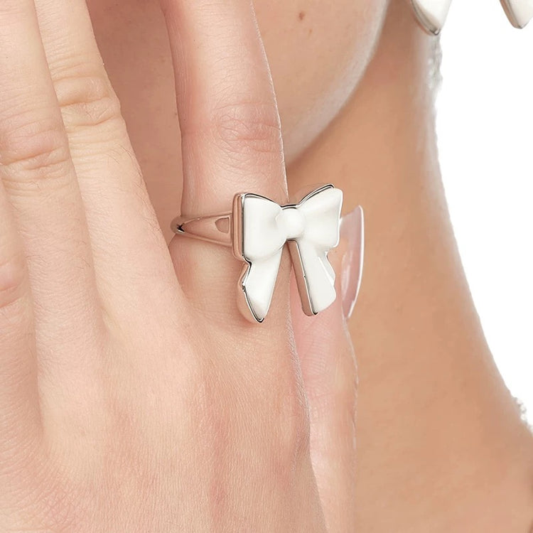 Ceramics Bowknot Ring