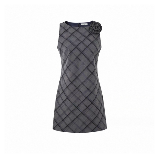 Plaid Vest-Style Dress