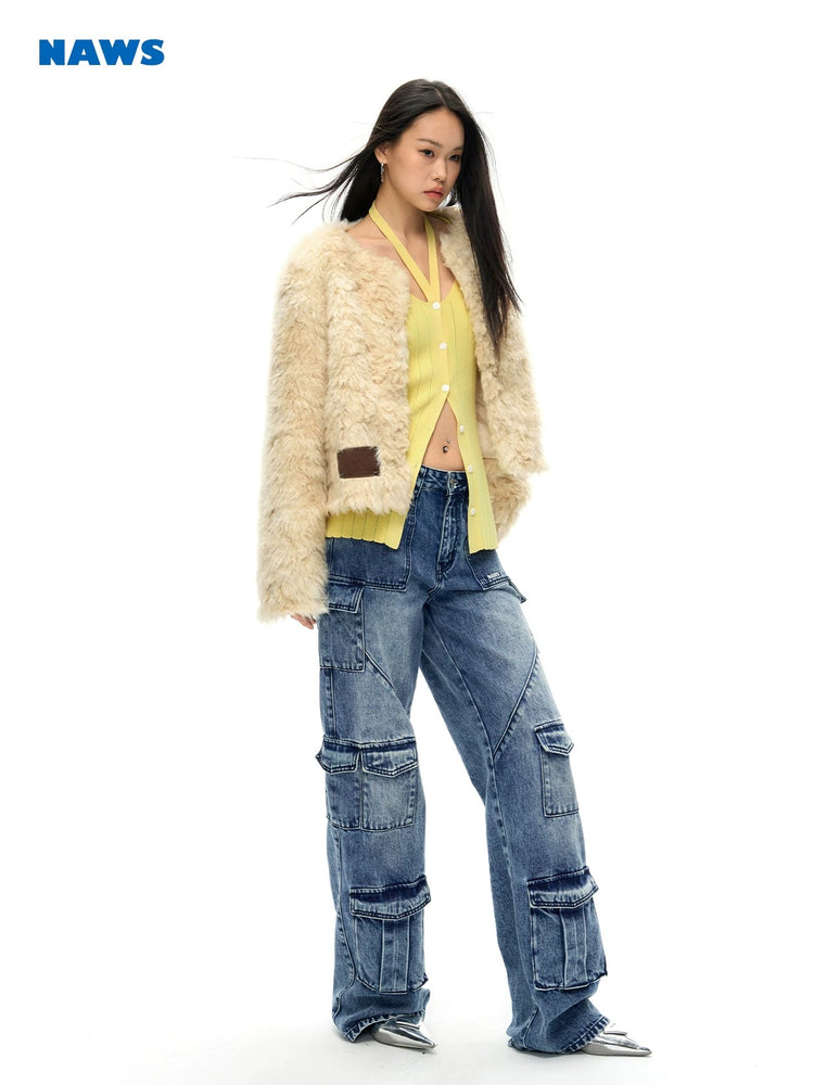 Marguerite - Tiglado Lamb Curly Fur Coat