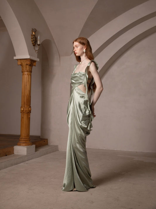 Vintage Palace-Style Vacation Dress