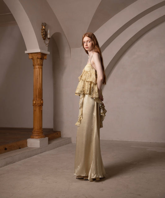 Vintage Palace-Style Camisole Mermaid Dress