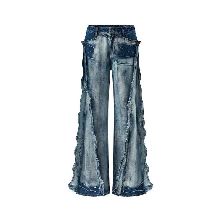 +5cm Volcano Straight-Leg Jeans