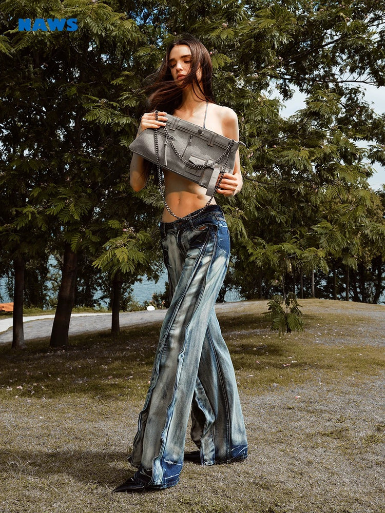 +5cm Volcano Straight-Leg Jeans