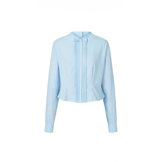 Detachable Bow Hidden Back Buttons Shirt