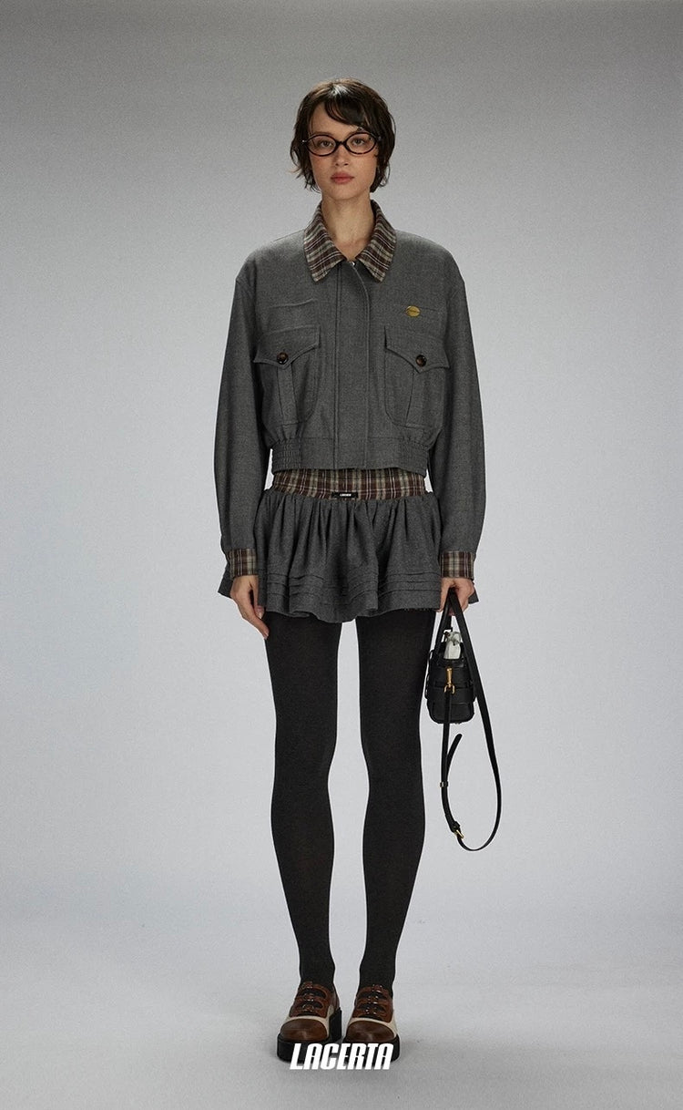 Classic Wool College-Style Jacket