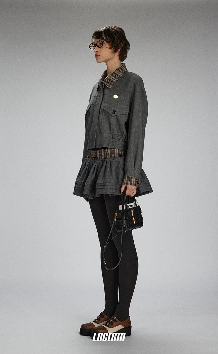 Classic Wool College-Style Jacket