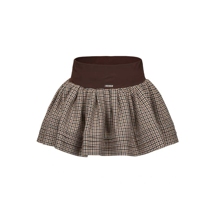 Cookie Welsh Plaid Classic Puff Skirt