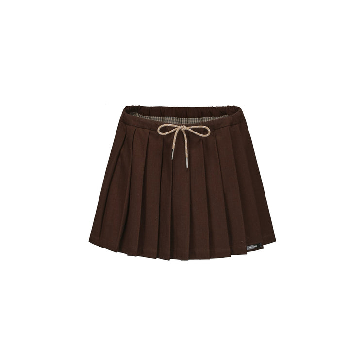 Casual Drawstring Pleated Skirt