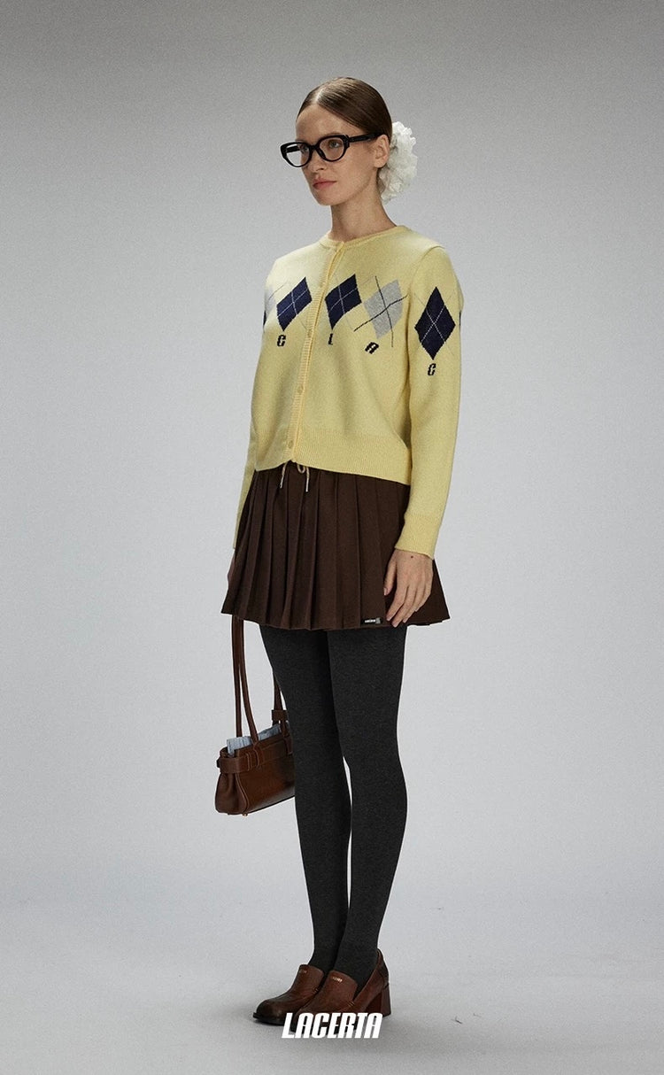 Casual Drawstring Pleated Skirt