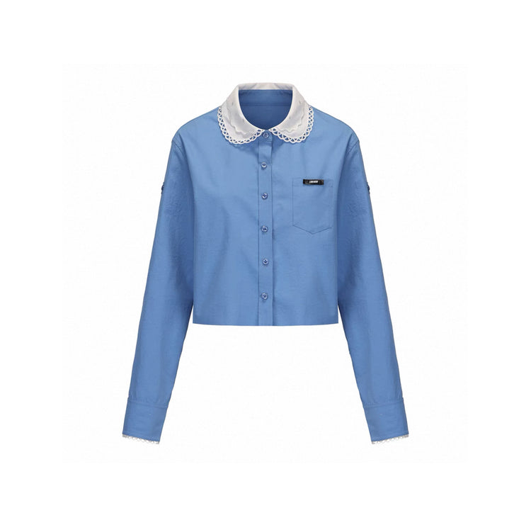 Lace Double-Collar Shirt