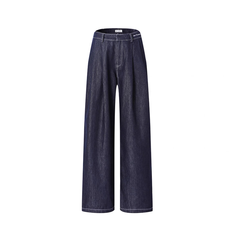 Raw Wash Denim Trousers