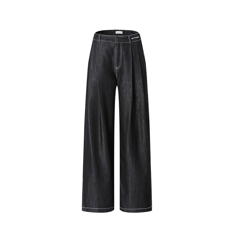 Raw Wash Denim Trousers