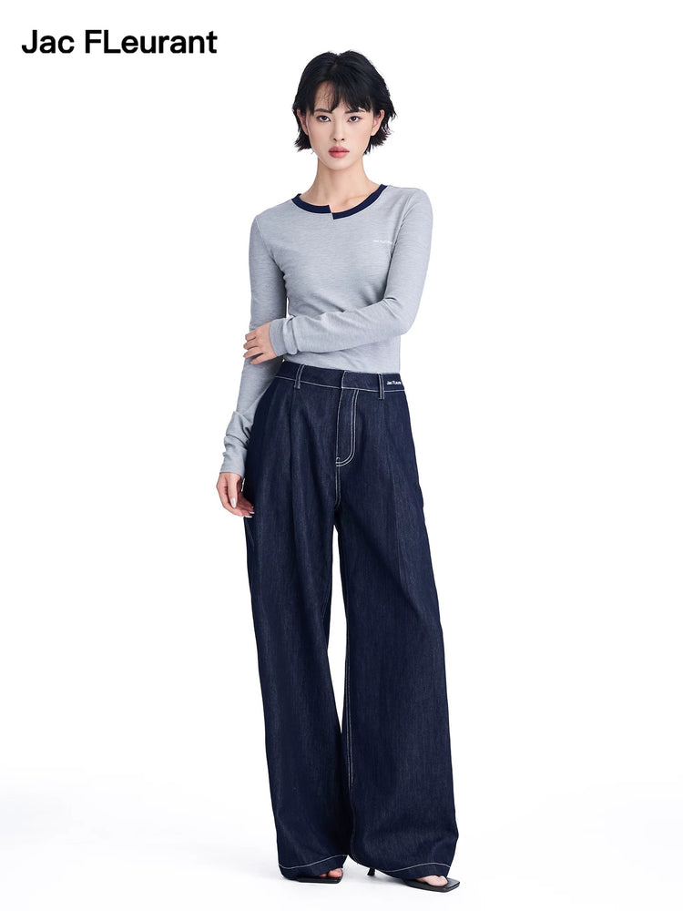 Raw Wash Denim Trousers