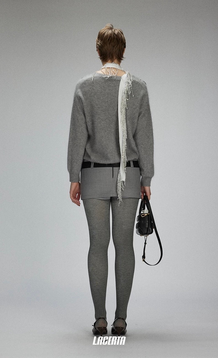 Sequin Embellishments Knitted Sweater