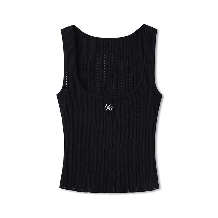 Void Structure Knitted Vest