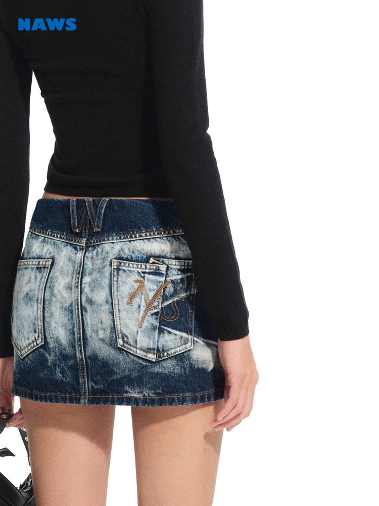 Volcano Denim Skirt