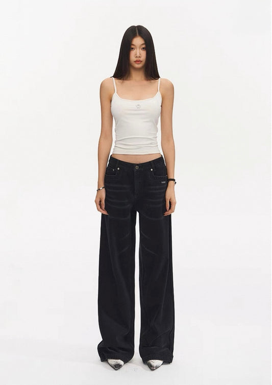 9-1 American-style Distressed Denim Jeans