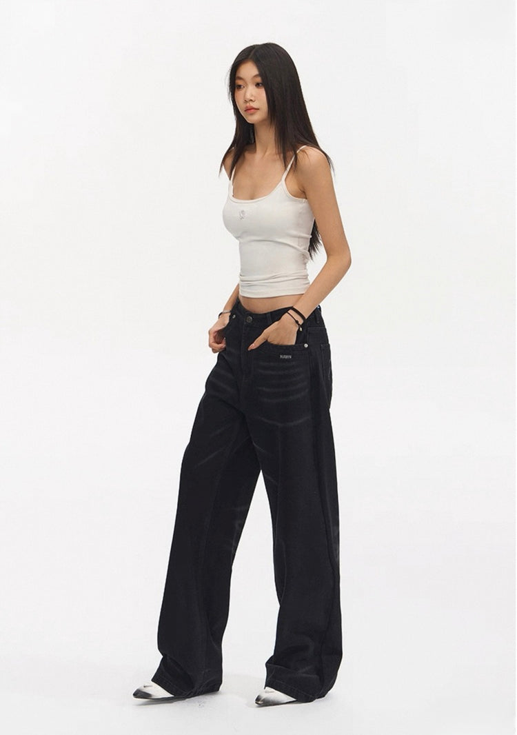 9-1 American-style Distressed Denim Jeans