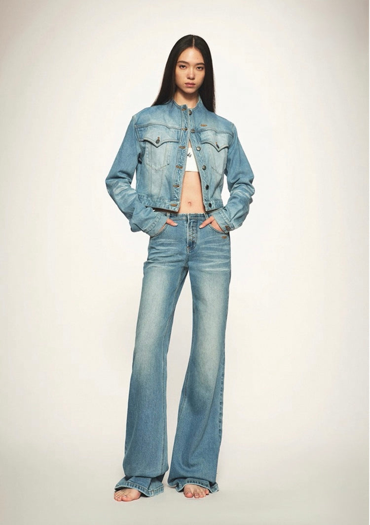 +5cm N4 Golden Ratio Straight-Leg Jeans