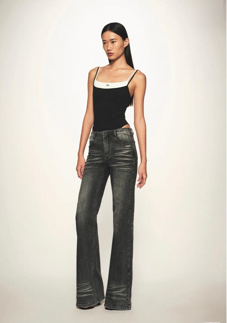 +5cm N4 Golden Ratio Straight-Leg Jeans