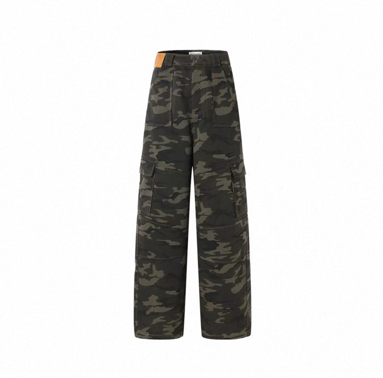 Cargo Pocket Camouflage Casual Pants