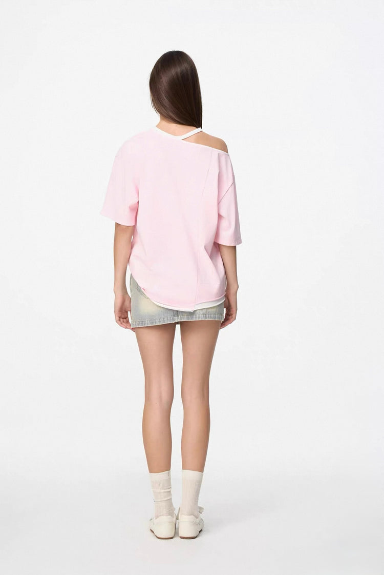 Loose Off-shoulder T-shirt