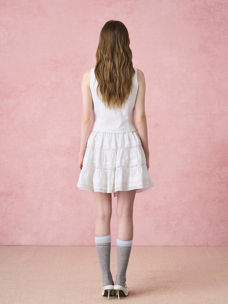 Lace-patchwork Skirt