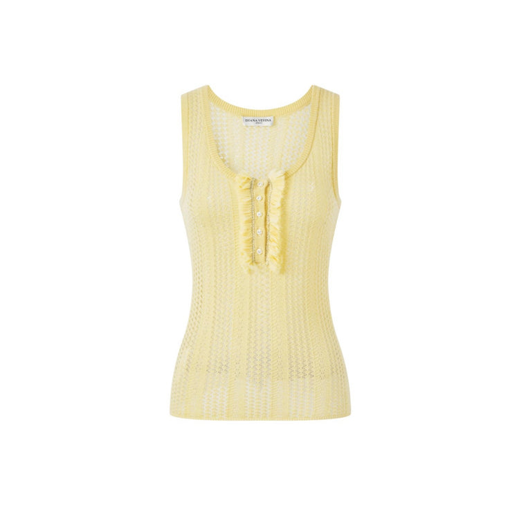 Hollow Crochet Knit Vest