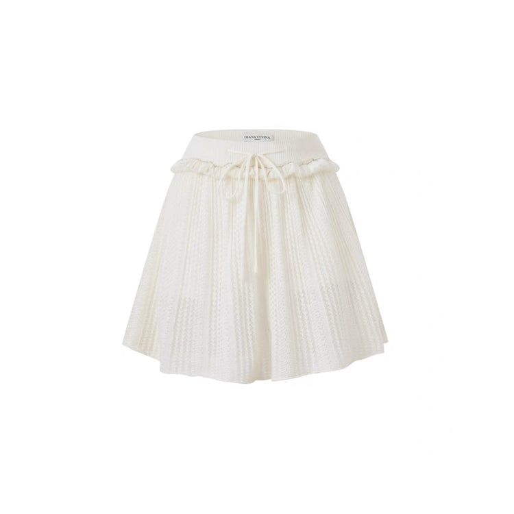 Hollow Crochet Knit Skirt