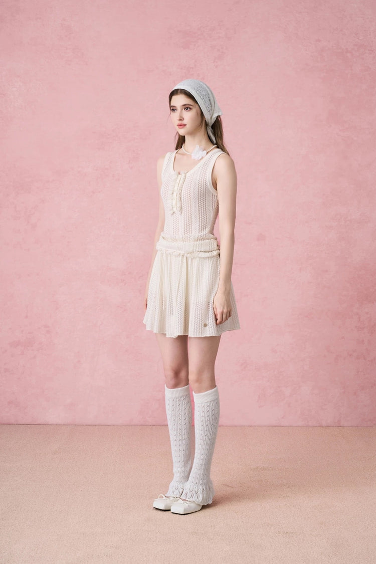 Hollow Crochet Knit Skirt