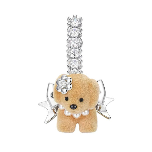 Puppy Bowknot Thin Hair Pin