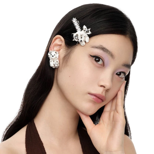 Puppy Bowknot Hair Pin