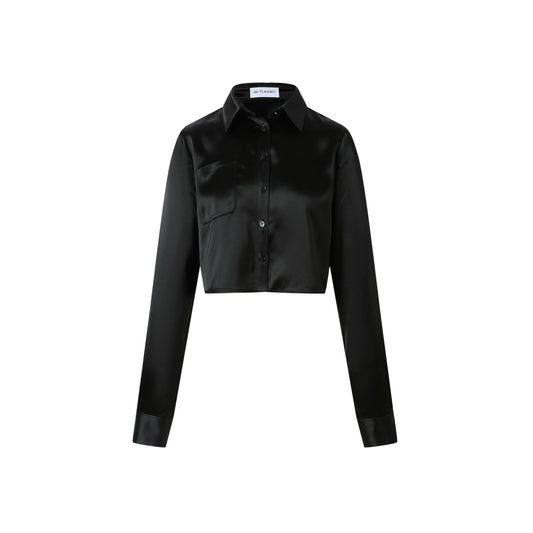 Acetate Cropped Shirt