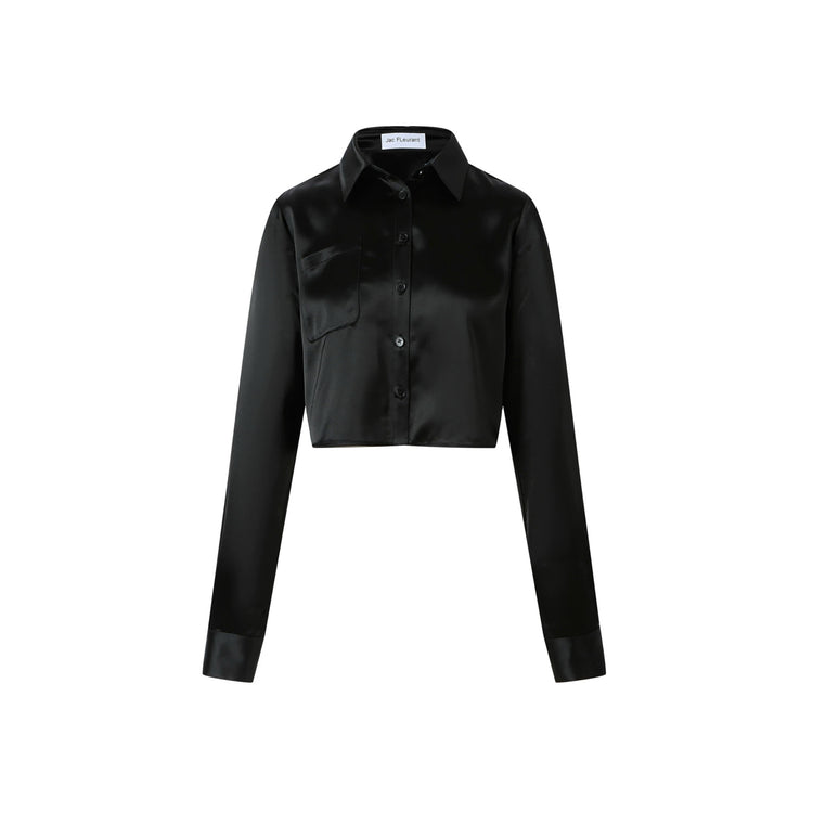 Acetate Cropped Shirt