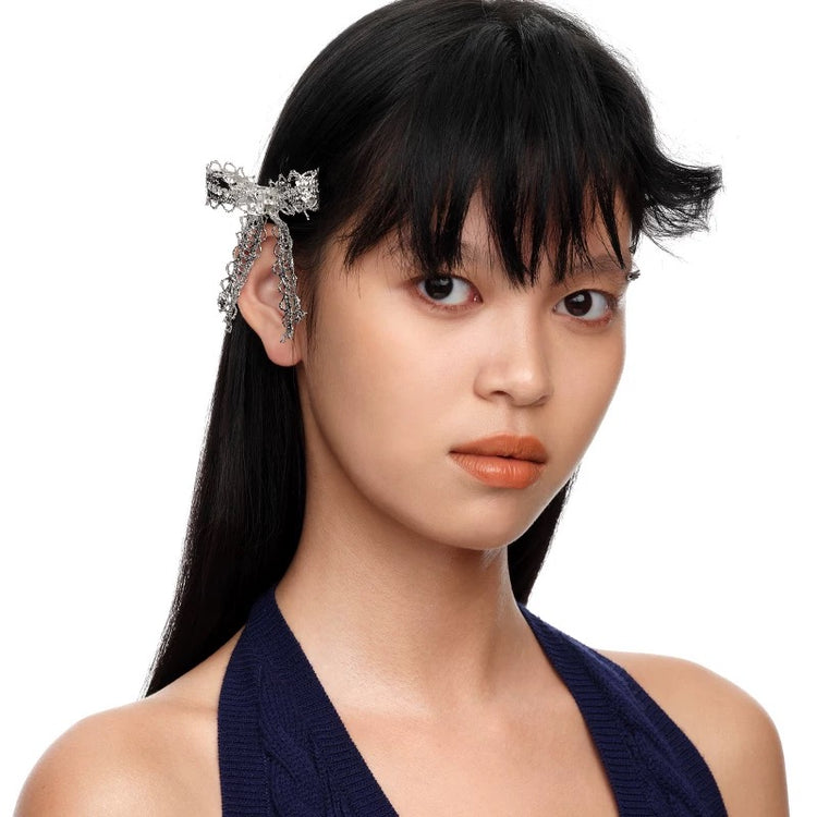 YVMIN X SHUSHUTONG / Lace Bow Hair Clip