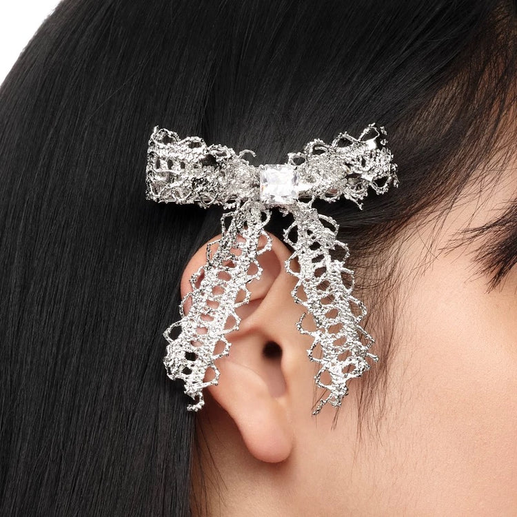YVMIN X SHUSHUTONG / Lace Bow Hair Clip