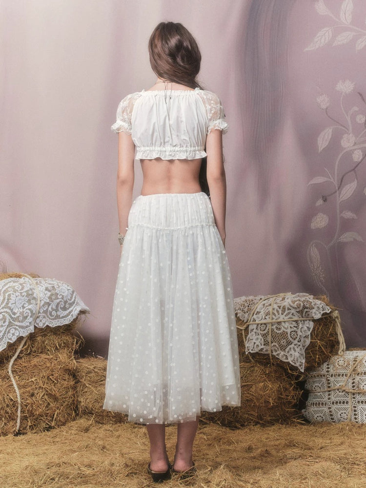 Puff Short Sleeve Crop Top
