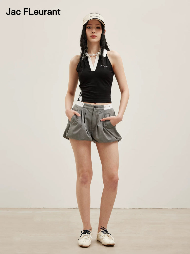 Ribbon-Trim Bubble Skort