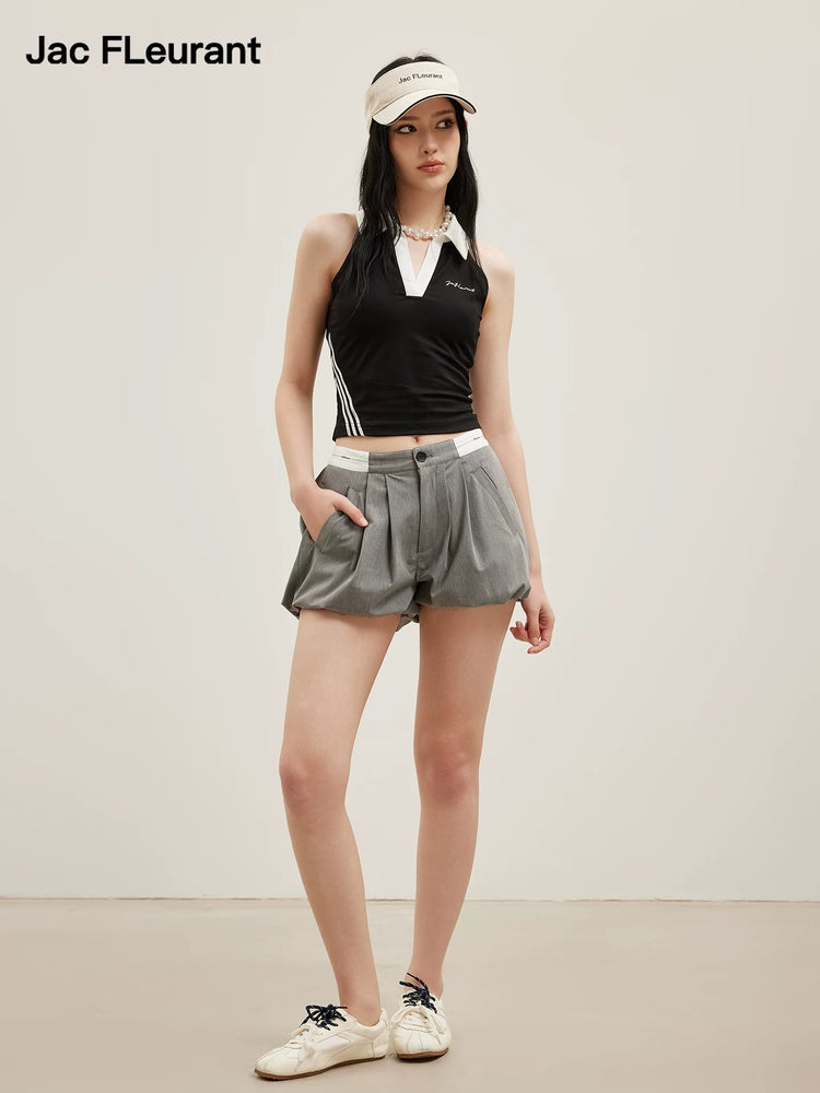 Ribbon-Trim Bubble Skort