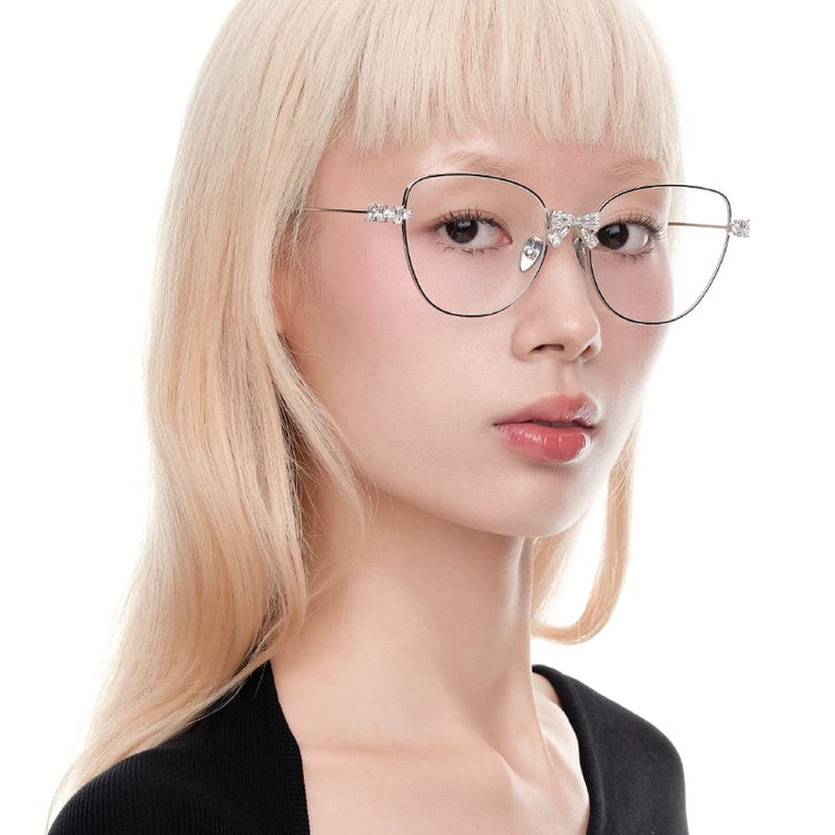Bow Detail Big Frame Glasses