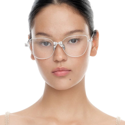 Bow Detail Big Frame Glasses